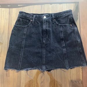 Abercrombie & Fitch Black Denim Mini Skirt size 27